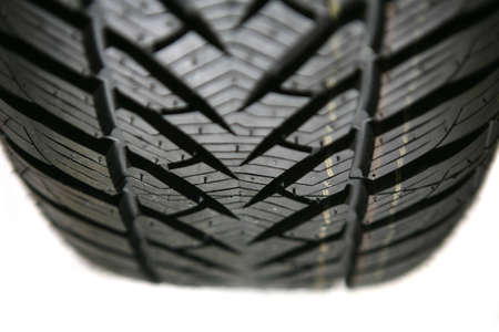 tire on white background