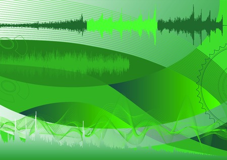 spectrum analyzer, abstract background  のイラスト素材