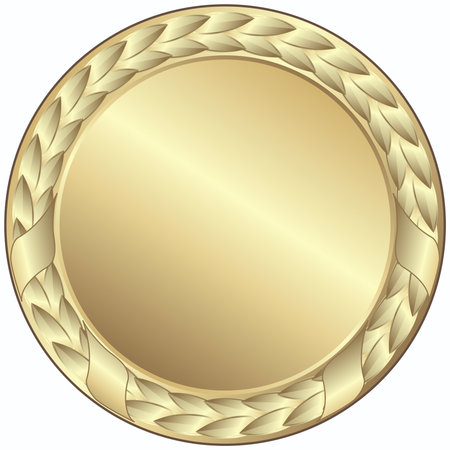 gold medal - This image is a vector illustration and can be scaled to any size without loss of resolutionのイラスト素材