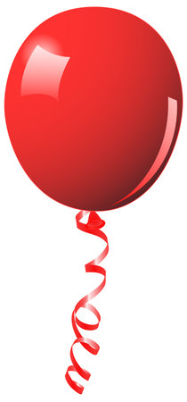 Red balloon. This image is a illustration のイラスト素材
