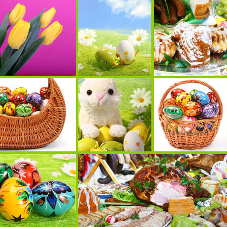 Traditional Easter - themed collage. See similar images in my Portfolioの写真素材