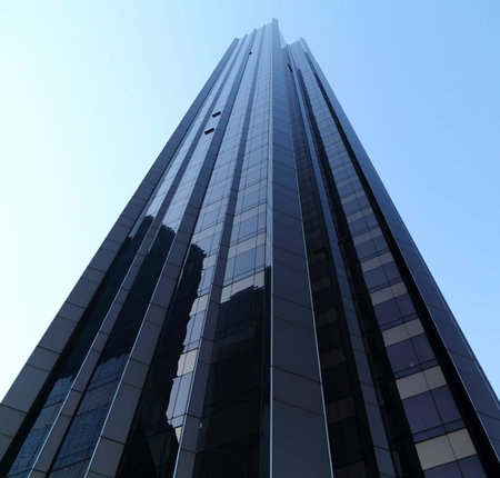 New York City skyscraper bask in sunlight  