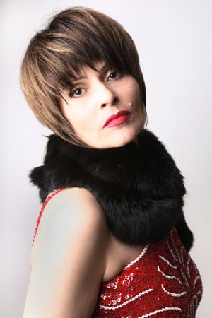 Lady with fur
