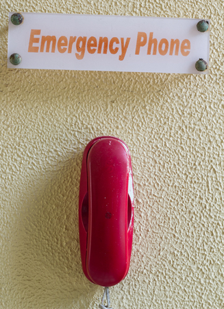 Eemergency phone can use every timeの写真素材