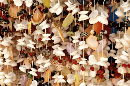 From sea shells of native fishermen 