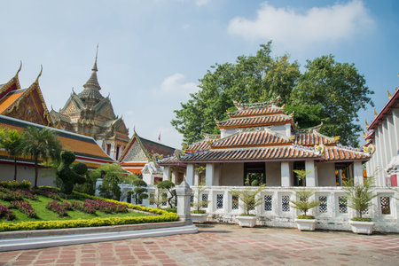Beautiful Wat Pho temple in Bangkok Thailand