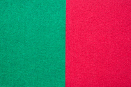 Two tone green red flannel fabric background with copy spaceの写真素材