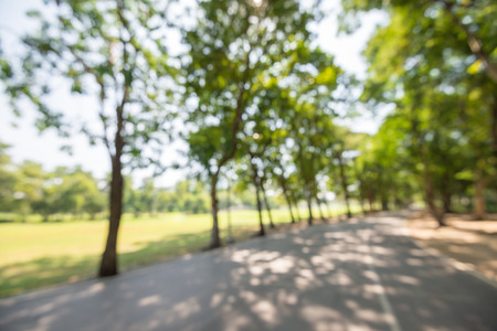 Abstract blur city park bokeh backgroundの写真素材