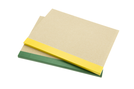 Recycle notebook on white backgroundの写真素材