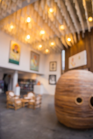Abstract blur lobby lounge backgroundの写真素材