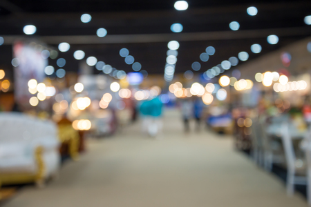 Abstract blurred furniture home decor expo backgroundの写真素材