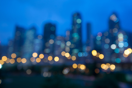 Abstract blur night garden in the city bokeh backgroundの写真素材