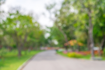 Abstract blur city park bokeh backgroundの写真素材