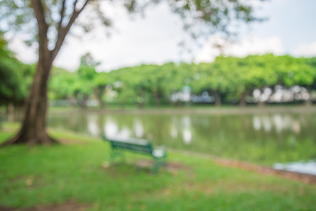 Abstract blur city park bokeh backgroundの写真素材