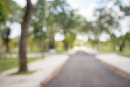 Abstract blur city park bokeh backgroundの写真素材