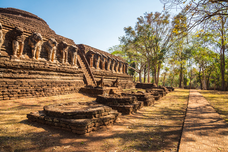 Kamphaeng Phet historical park, Thailandの写真素材