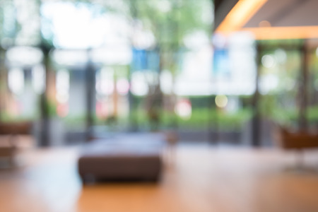 Abstract blurred background sofa in hotel luxury lobbyの写真素材