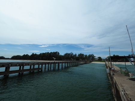 local fisherman port in Thailandの写真素材