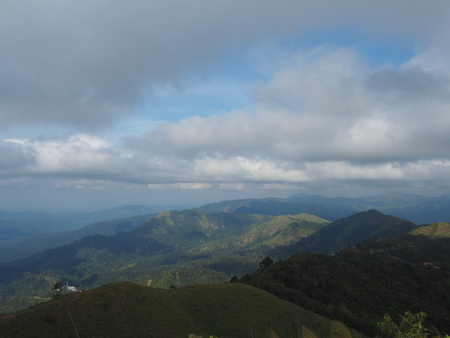 morning sky from big mountainの写真素材