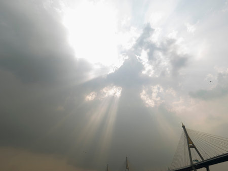 sunlight over clound on condy day