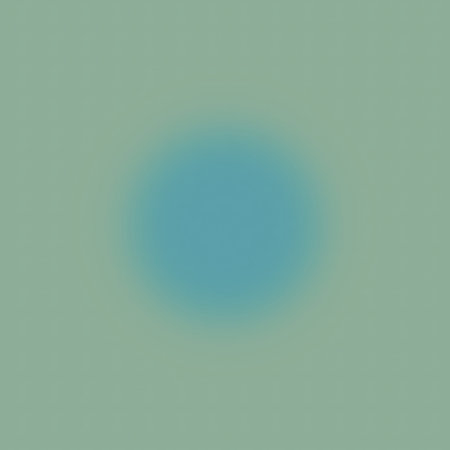 A Serene teal circle, soft focus peaceful abstract background texture design element graphic...