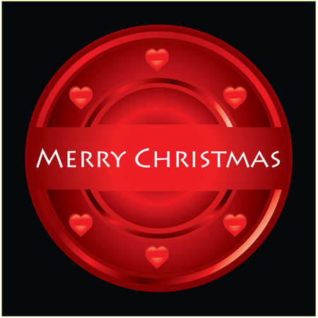 Merry Christmas - label のイラスト素材