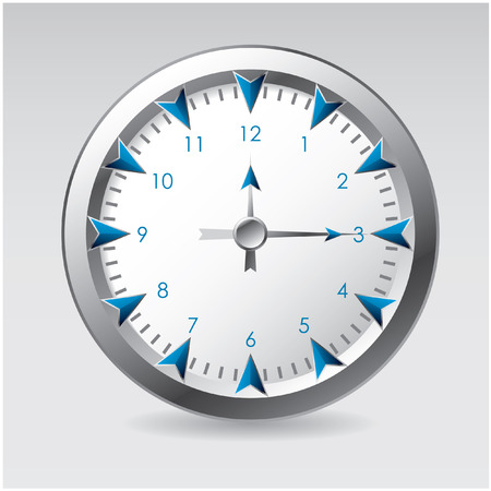 vector illustration of a clock のイラスト素材
