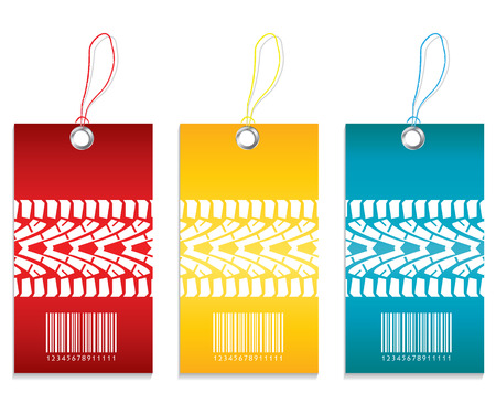 price tag - tire designのイラスト素材