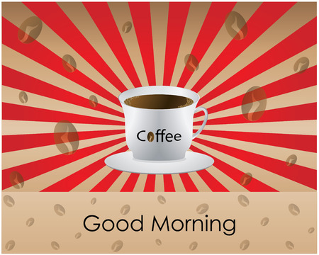 Good Morning coffee - background のイラスト素材