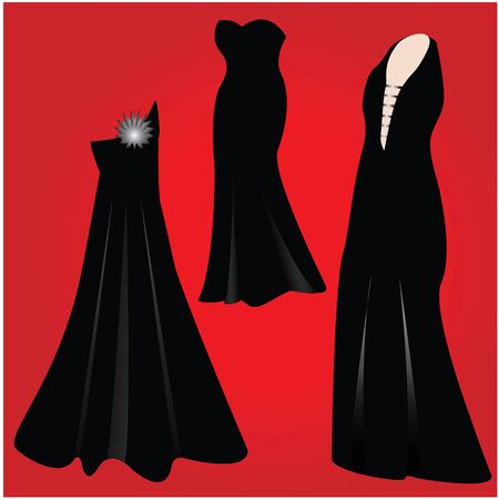 modern formal dresses - NEW FASHION のイラスト素材