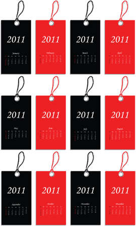 2011 calendarのイラスト素材