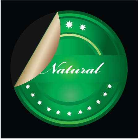 Green labelのイラスト素材