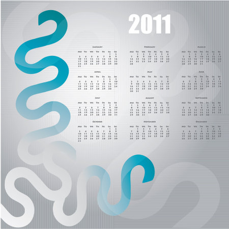 Calendar design 2011のイラスト素材