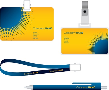 Name tag for id cardのイラスト素材