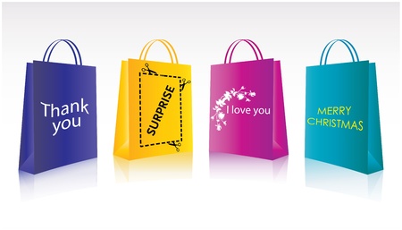 shopping packageのイラスト素材