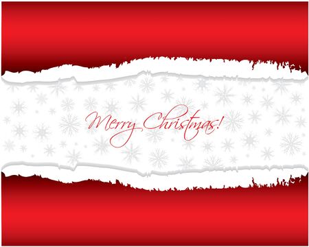 red ripped paper - Christmas editionのイラスト素材