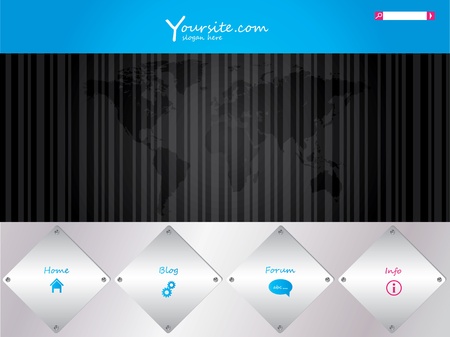 special website templateのイラスト素材