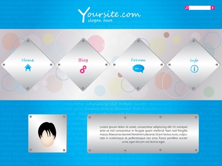 website template in editableのイラスト素材