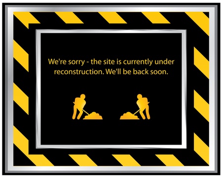 abstract under construction background vector illustrationのイラスト素材