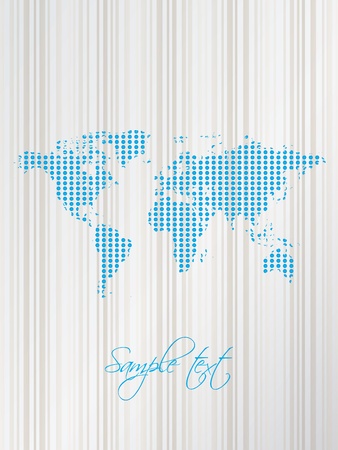 abstract background with map のイラスト素材