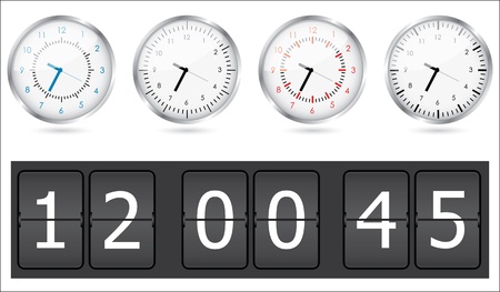 Clocks setのイラスト素材