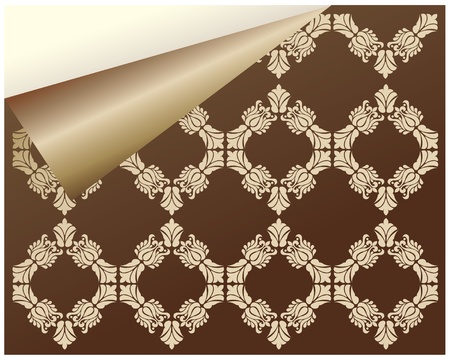 Seamless Damask wallpaperのイラスト素材