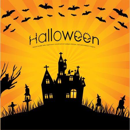 special halloween backgroundのイラスト素材