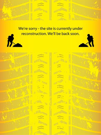 under construction backgroundのイラスト素材