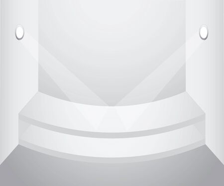 3d isolated empty room - vector illustrationのイラスト素材