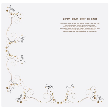 Stylish floral backgroundのイラスト素材