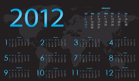 special calendar for 2012のイラスト素材