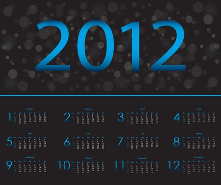 special calendar design 2012のイラスト素材