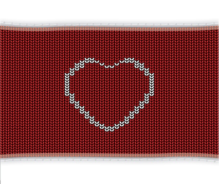 special red knitted backgroundのイラスト素材