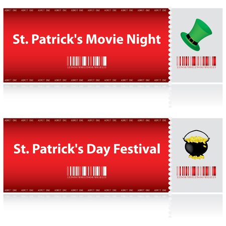 special tickets for St. Patrick's Dayのイラスト素材